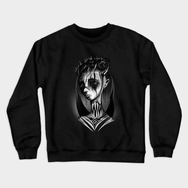 Damn Angel Crewneck Sweatshirt by IvanJoh